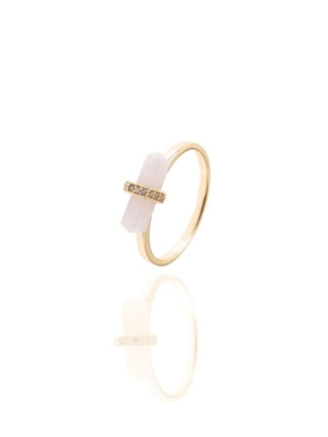 ANILLO DE PLATA CUARZO ROSA
