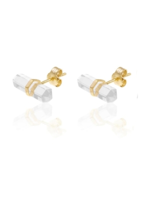 PENDIENTES DE CUARZO CRISTAL DE ROCA