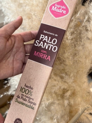 INCIENSO SAGRADA MADRE PALO SANTO Y MIRRA