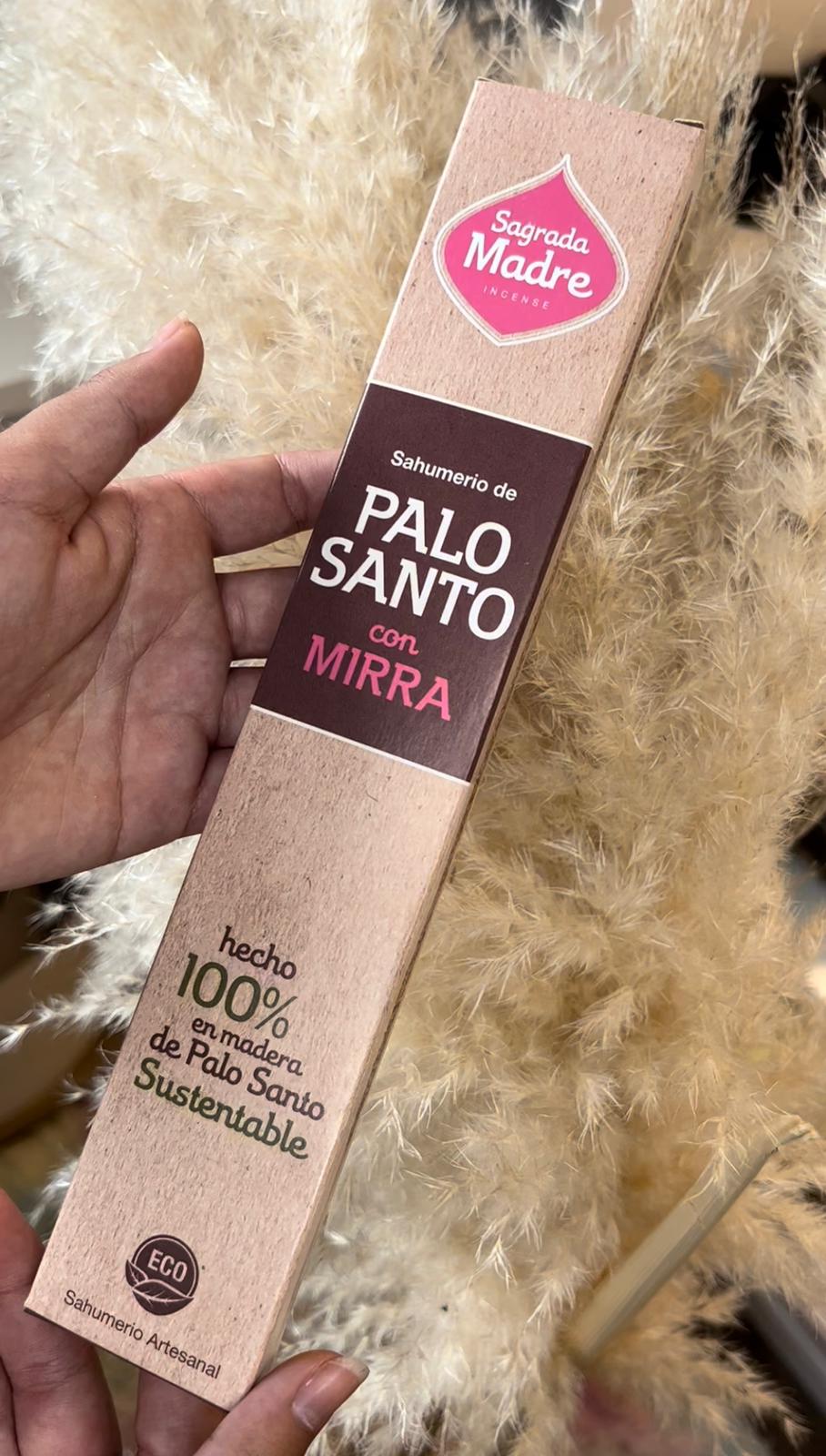 INCIENSO SAGRADA MADRE PALO SANTO Y MIRRA