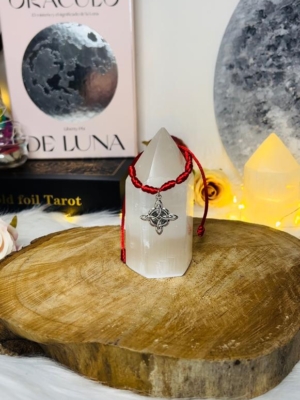 PULSERA 7 NUDOS ROJA NUDO BRUJA
