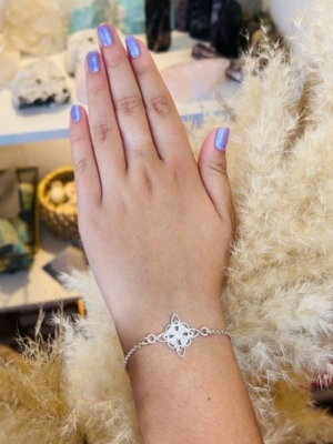 PULSERA DE PLATA NUDO BRUJA