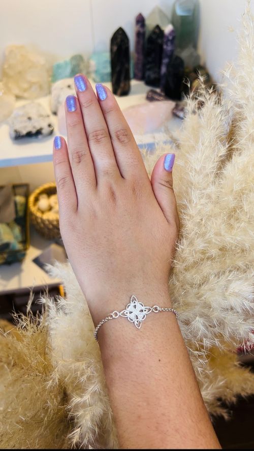 PULSERA DE PLATA NUDO BRUJA
