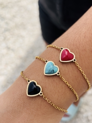 PULSERA CORAZON PIEDRAS ENERGÉTICAS
