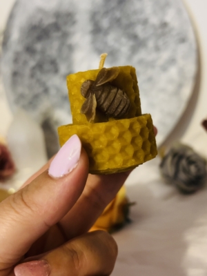 PACK DE DOS VELA DE MIEL ABEJA ARTESANALES