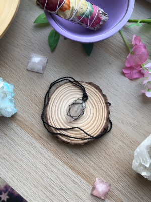 COLLAR LAGRIMA CUARZO CRISTAL