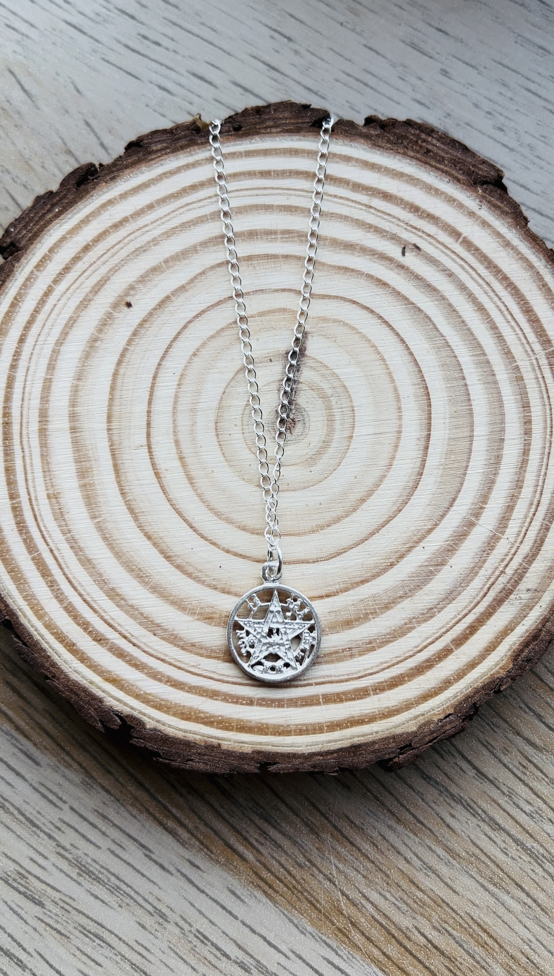 COLLAR TETRAGRÁMATON PLATA - Imagen 4