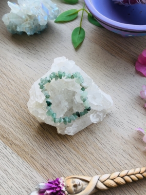 PULSERA AVENTURINA VERDE CHIP